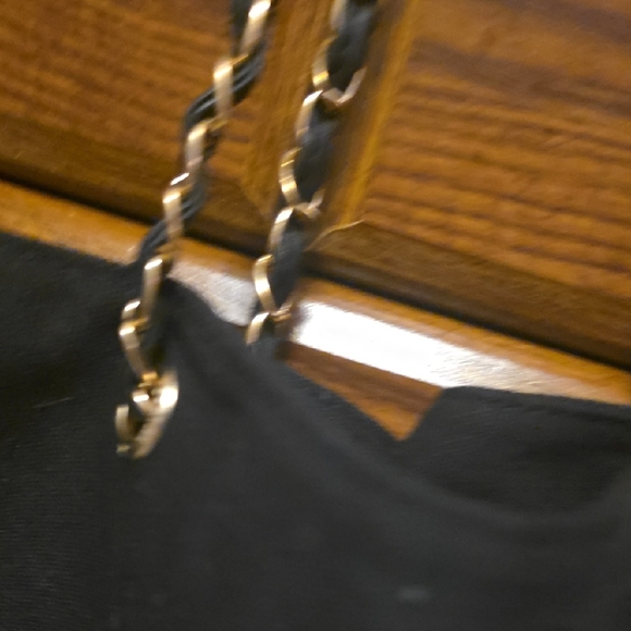 Chanel Black Tote with Gold Chain - Picture 3 of 8